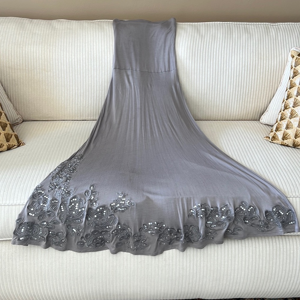 Tube Dress with Embroidery